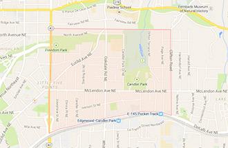 Candler Park Real Estate Map